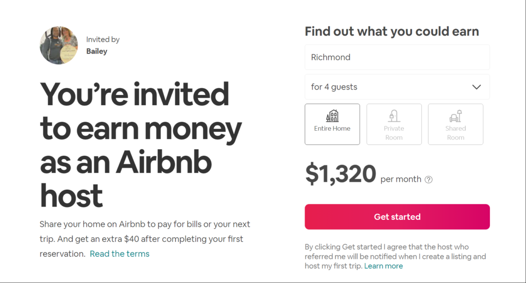 invitation to join airbnb